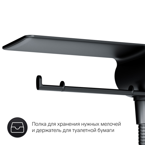 Смеситель TouchReel, монтируемый в стену с гигиеническим душем и полкой AM.PM X-Joy F0H85A822 фото 7