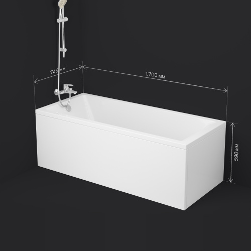Акриловая ванна 170x75 см AM.PM Gem W93A-170-075W-A фото 2