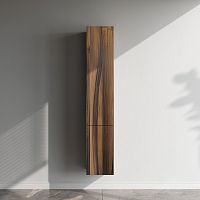 Шкаф-пенал, подвесной, левый, 30 см, двери, push-to-open, орех AM.PM Gem M90CHL0306HF