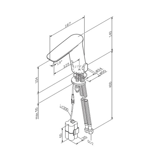 Смеситель для раковины, сенсорный AM.PM Inspire V2.0 F50A02300 фото 10