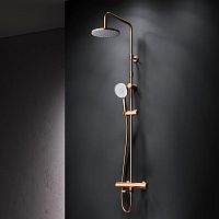 Душевая система с термостатом, розовое золото AM.PM X-Joy F0785A544