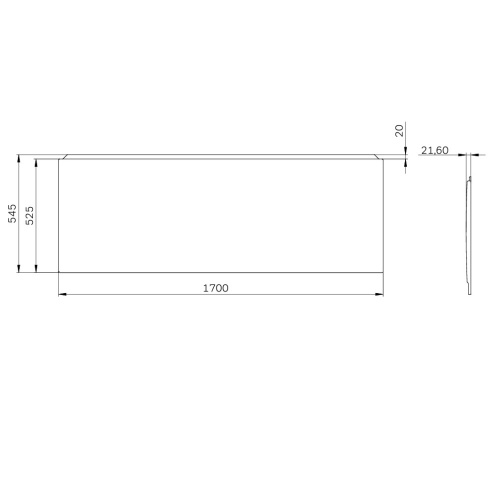 Декоративная фронтальная панель 170х75 см AM.PM X-Joy W94A-170-075W-P фото 6