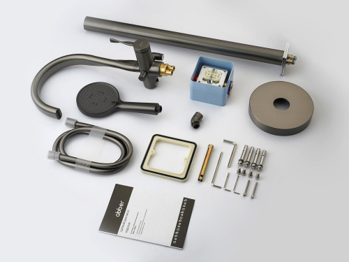 Напольный смеситель для ванны с душем,  ABBER Tanz AF8C15GM фото 4