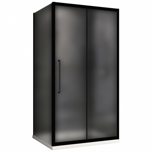 Душевой уголок 120х100 ABBER Schwarzer Diamant AG30120BMH-S100BM