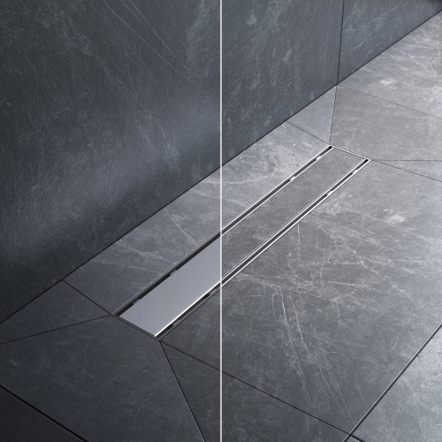 Трап для душа линейный, универсальный затвор Tile, 50 см AM.PM PrimeFlow W02SC-U11-050-04SB