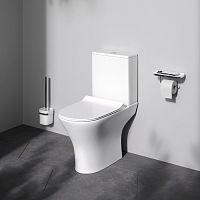 Унитаз-компакт FlashClean с сиденьем микролифт AM.PM Sense C748600SC