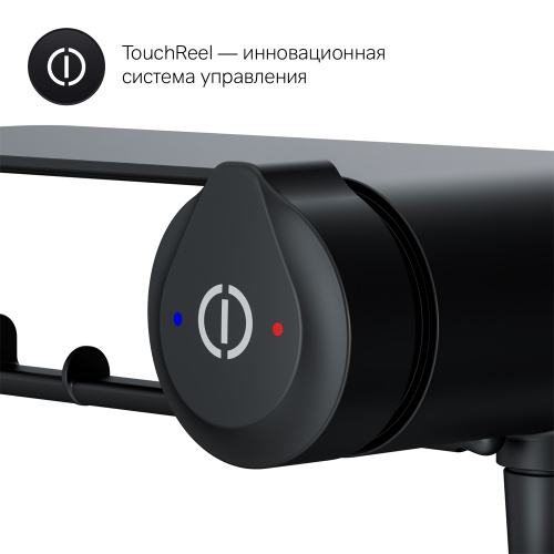 Смеситель TouchReel, монтируемый в стену с гигиеническим душем и полкой AM.PM X-Joy F0H85A822 фото 6