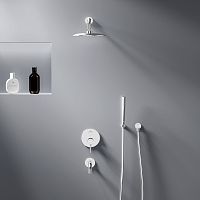 Встраиваемая душевая система с ванно-душевым смесителем и изливом Damixa Scandinavian Pure 936510000