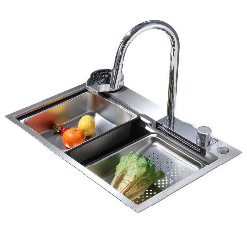 Кухонная мойка 68см ABBER Wasser Kreis AF2194 хром