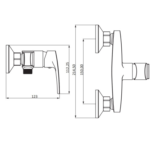Смеситель для душа Damixa Eclipse 2.0 482000000 фото 5