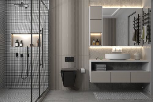 Унитаз ABBER Rechteck AC1201MB подвесной черный матовый, безободковый фото 3