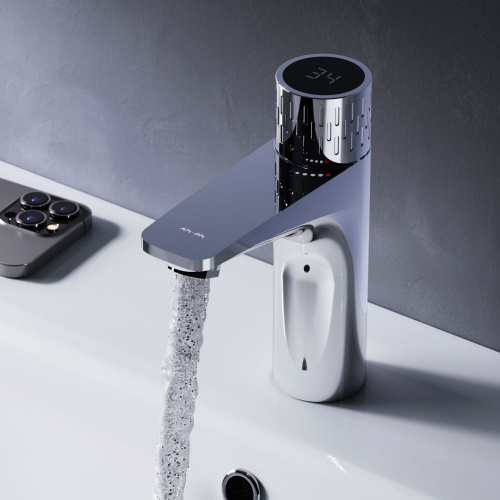 Смеситель для раковины с индикацией температуры AM.PM Gem F90A02400 фото 3
