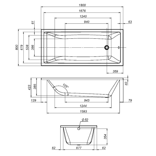 Акриловая ванна 180x80 см AM.PM Gem W93A-180-080W-A фото 10