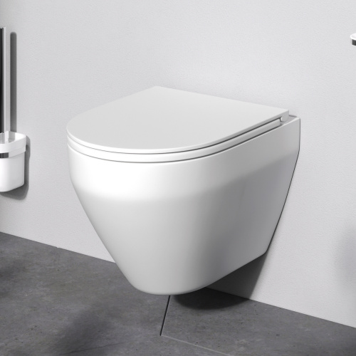 Унитаз подвесной FlashClean с сиденьем микролифт AM.PM Spirit V2.0 C701700SC