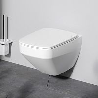 Унитаз подвесной FlashClean с сиденьем микролифт, матовый AM.PM Inspire V2.0 C50A1700MWSC