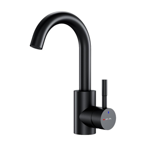 Смеситель для раковины с поворотным изливом, черный AM.PM X-Joy S F85B02722