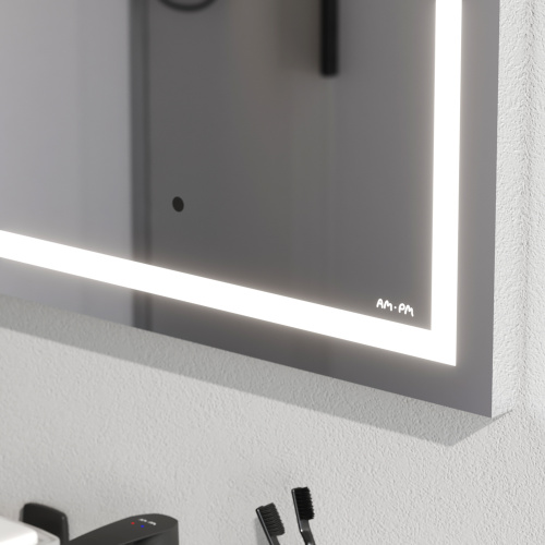Универсальное зеркало настенное с контурной LED-подсветкой, 55 см AM.PM Gem M91AMOX0551WG фото 4