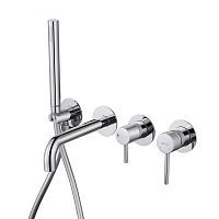 Встраиваемый смеситель для ванны с душем, хром ABBER Wasser Kreis AF8130