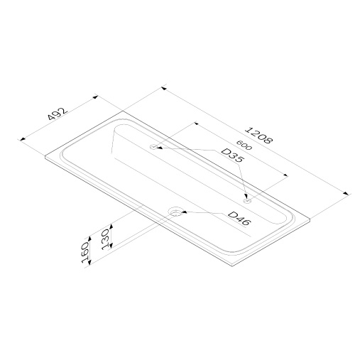 Раковина мебельная, 120 см AM.PM Func M8FWPC1200WM фото 3
