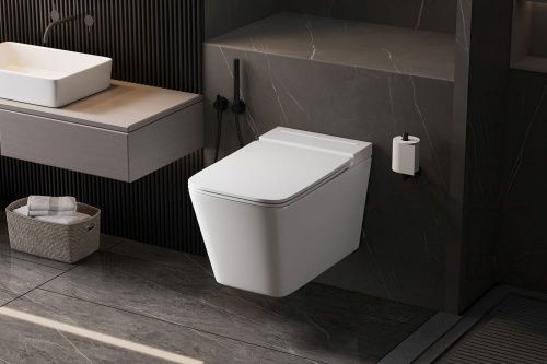 Унитаз ABBER Rechteck AC1202P подвесной белый с импульсным смывом фото 19