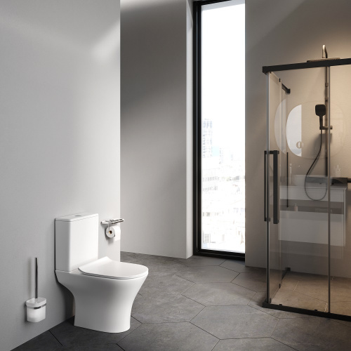 Унитаз-компакт FlashClean с сиденьем микролифт AM.PM Sense C748600SC фото 4