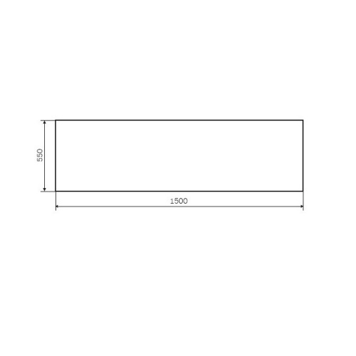 Декоративная фронтальная панель для ванны 150х70 см AM.PM Gem W90A-150-070W-P1 фото 3