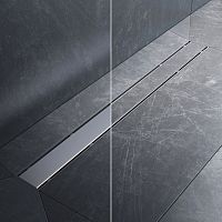 Трап для душа линейный, универсальный затвор Tile, 80 см AM.PM PrimeFlow W02SC-U11-080-04SB