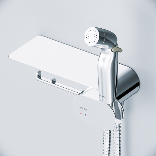 Смеситель, монтируемый в стену с гигиеническим душем AM.PM Like F0202600 фото 6