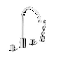 Смеситель на борт ванны, четырехсекционный Damixa Scandinavian Pure 360400000