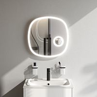 Зеркало с контурной LED-подсветкой, ИК сенсором и косметическим зеркалом, 55 см AM.PM Func M8FMOX0553SA