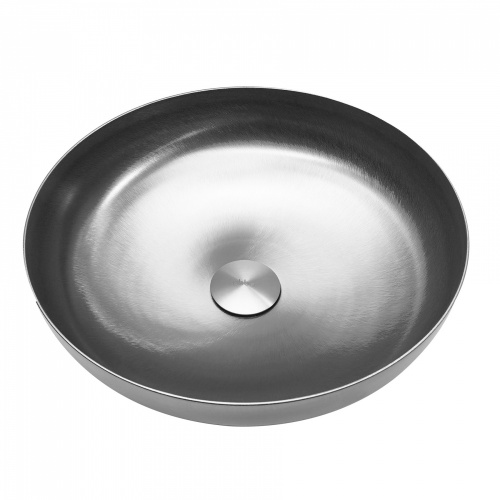 Раковина накладная 35,9х35,9см круглая  сатин  ABBER Wasser Kreis AF2412SP