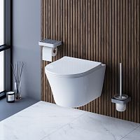 Унитаз подвесной безободковый с сиденьем микролифт Damixa Skyline DX35C1700SC