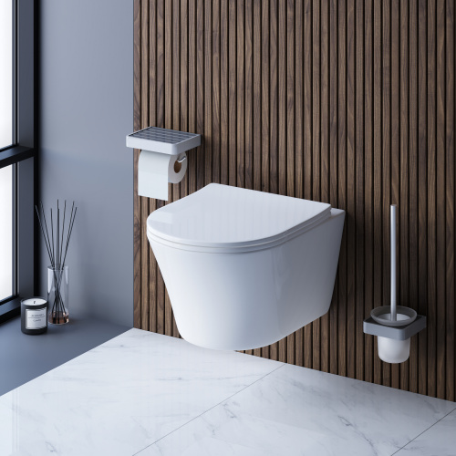 Унитаз подвесной безободковый с сиденьем микролифт Damixa Skyline DX35C1700SC