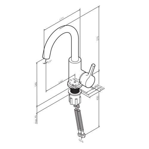 Смеситель для раковины AM.PM X-Joy F85B02700 фото 4