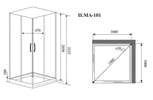 Душевая кабина Timo Ilma 101 фото 2