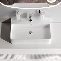 Раковина накладная, прямоугольная с пъедесталом, 60 см AM.PM Func M8FWCC10601WG