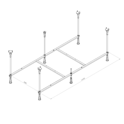 Каркас для ванны AM.PM Func W84A-150-070W-R фото 3