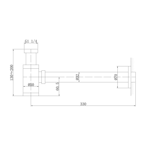 Сифон для раковины ABBER AF0030W белый матовый фото 2