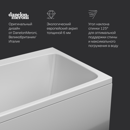 Акриловая ванна 170х70 см AM.PM Func W84A-170-070W-A фото 6