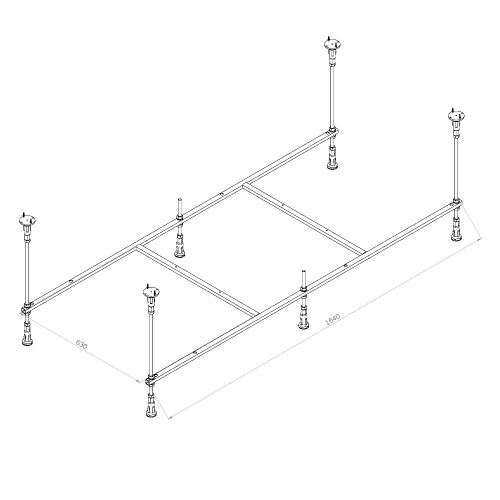 Каркас для ванны AM.PM X-Joy W94A-170-075W-R фото 4