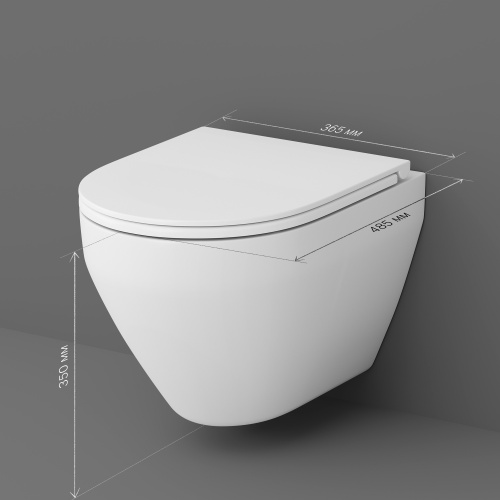 Унитаз подвесной FlashClean с сиденьем микролифт AM.PM Spirit V2.0 C701700SC фото 11