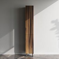 Шкаф-пенал, напольный, правый, 30 см, двери, push-to-open, орех AM.PM Gem M90CSR0306HF