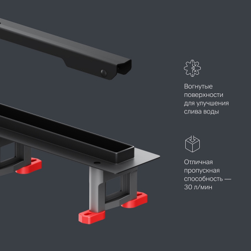 Трап для душа линейный, универсальный затвор Slim line, 60 см AM.PM MasterFlow W01SC-S11-060-05BM фото 7