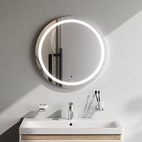 Универсальное зеркало с контурной LED-подсветкой, ИК- сенсором, круглое, 60 см AM.PM X-Joy M85AMOX0601WG