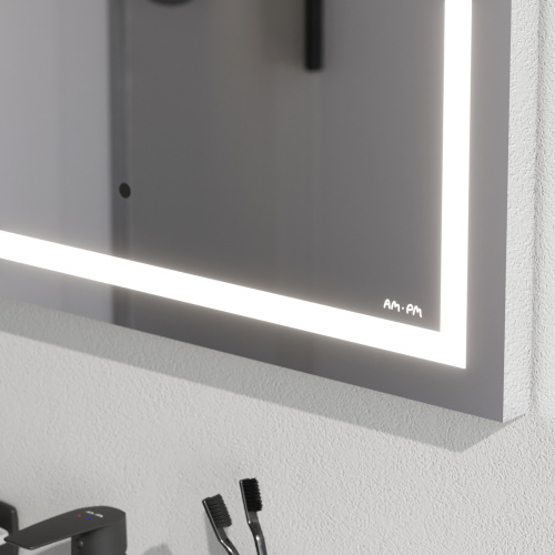 Универсальное зеркало настенное с контурной LED-подсветкой, 65 см AM.PM Gem M91AMOX0651WG фото 8