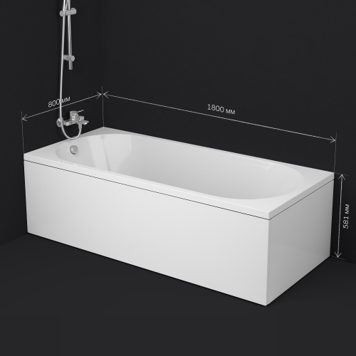 Акриловая ванна 180х80 см AM.PM X-Joy W94A-180-080W-A фото 2