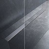 Трап для душа линейный, универсальный затвор Tile, 90 см AM.PM PrimeFlow W02SC-U11-090-04SB
