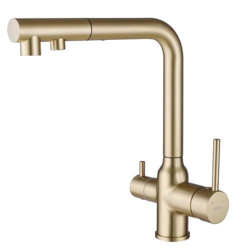 Смеситель для кухонной мойки, золото матовое ABBER Emotion AF8814G