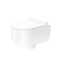 Унитаз подвесной без ободка с сиденьем микролифт Damixa Scandinavian Pure DX36C1701SC